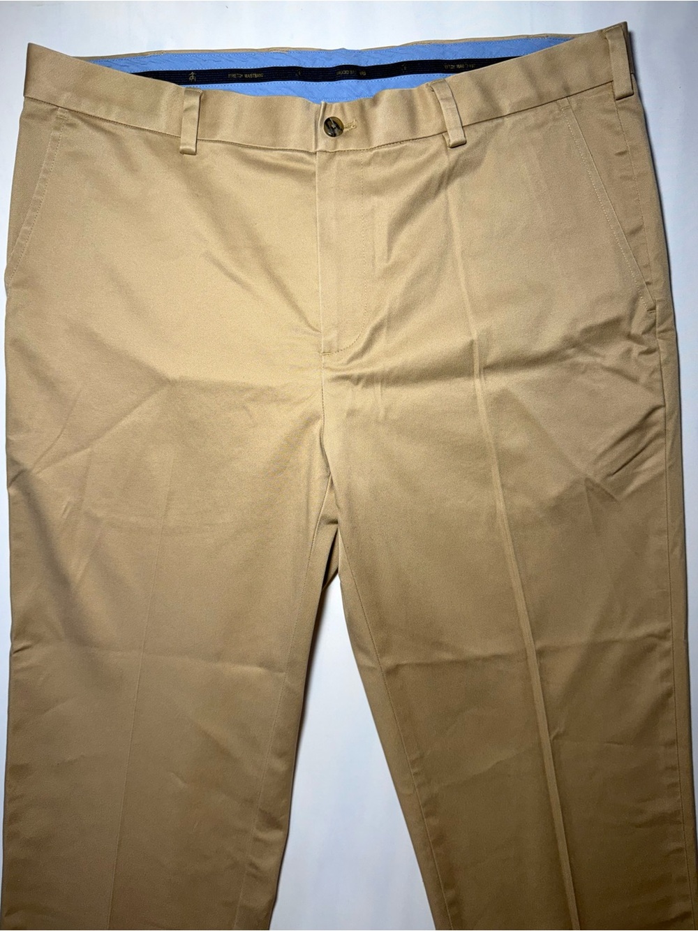 Brooks Brothers Milano Fit Stretch Chino Pants Khaki Tan Mens 35x34 - Picture 4 of 12